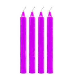 Velas decorativas color morado 4pcs