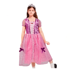 Vestido Princesa color morado y rosa 1pcs 